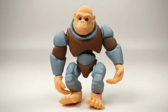 Articulated Print in Place Gorilla: A Functional Desk Companion Beyond Decoration