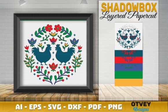 Chicken Folk Art Scandinavian Shadow: Integrating Nordic Design into Modern Creative Workflows