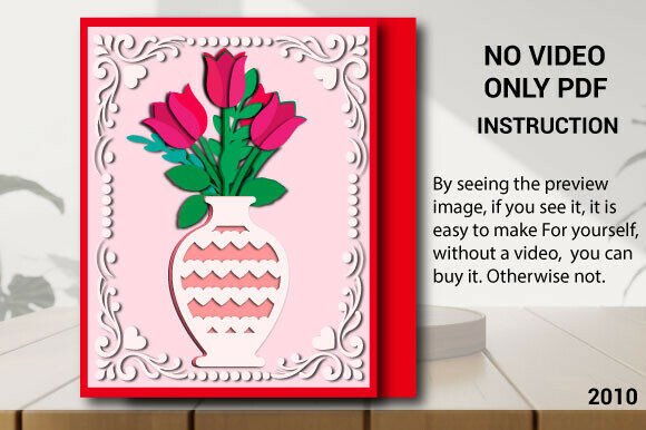 Crafting Depth and Emotion with the Mother s Day Floral Vase Card SVG 2010