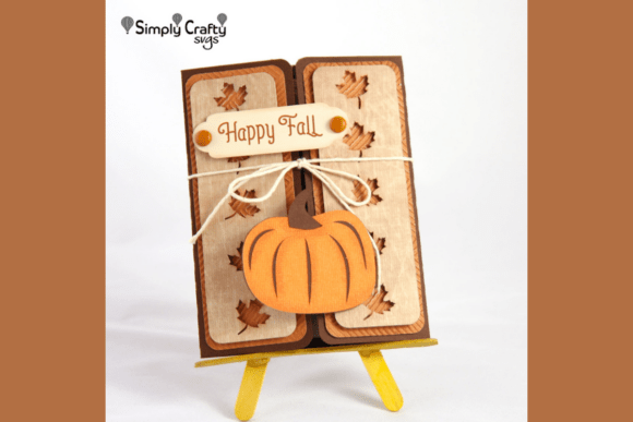 Crafting Warmth: The Fall Pumpkin Gatefold Card SVG for Autumn Greetings
