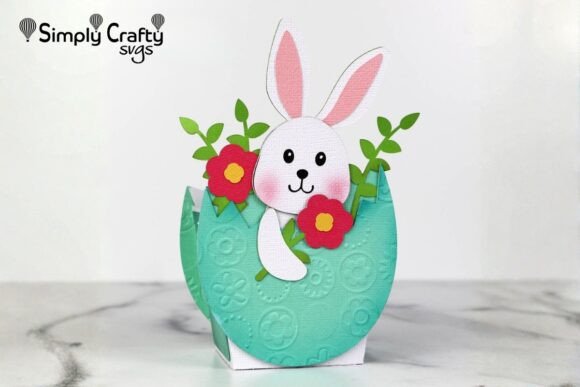 Easter Egg Bunny Box SVG: Crafting a Whimsical 3D Layered Centerpiece