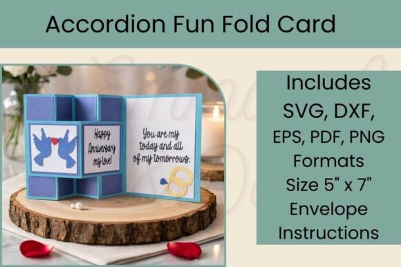 Elevate Your Paper Crafting with the Accordion Fun Fold Card SVG Template