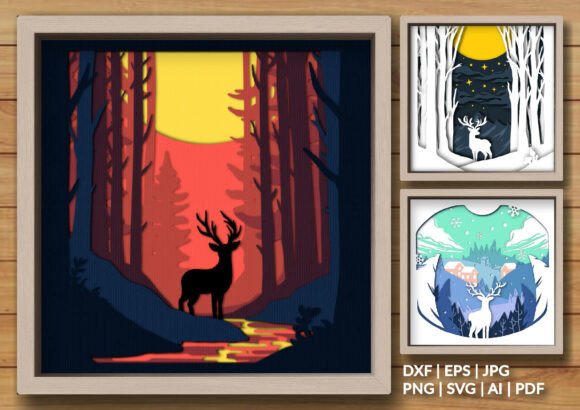 Elevating Handcrafted Decor: The Strategic Value of the Deer Forest Adventure Bundle Shadow Box