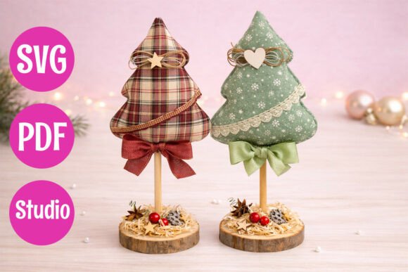Elevating Holiday Craft Production with Tree Shapes Pattern for Felt Crafts