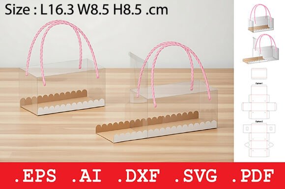 Elevating Retail Presentation: The Clear Transparent Gift Box with Handle Template