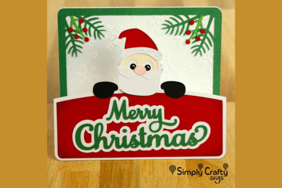 Evaluating the Peeking Santa Card SVG for Holiday Crafting