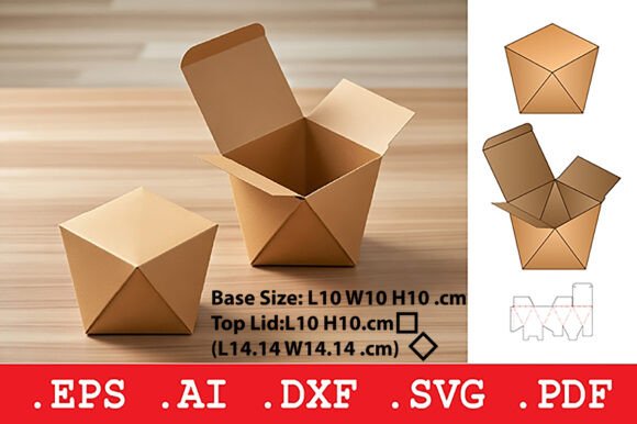 Geometric Prism Box with Tuck Top: Structural Design and Material Specifications