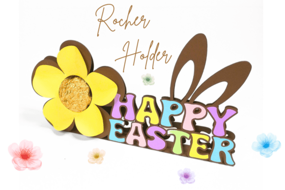 Happy Easter - Flower Rocher Holder: Elevating Your Spring Table Decor