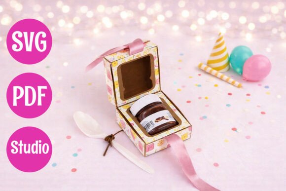 Mini Chocolate Jar Gift Box Template Guide
