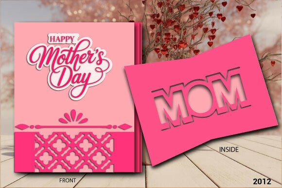 Mother’s Day MOM Insert Card SVG 2012: Elevating Digital Papercraft