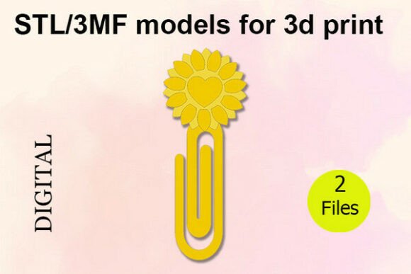 Paper Clips, Sunflower STL 3MF Files Guide