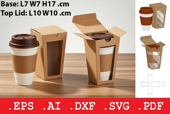 Rectangular Window Coffee Cup Box Design Guide