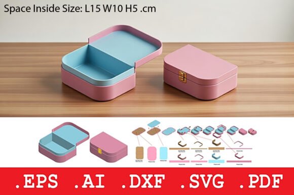 Rigid Hinged Jewelry Box Dieline: Elevating Unboxing with Precision Engineering