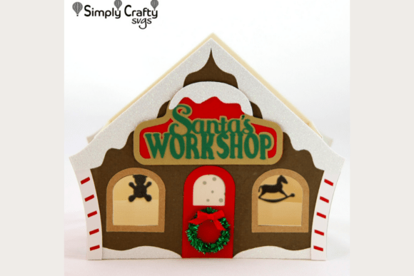 Santaβs Workshop Box Card SVG: Crafting a 3D Holiday Experience