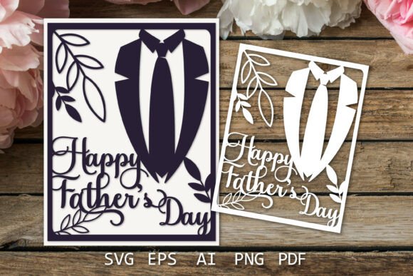Strategic Application of the Happy Fathers Day Paper Cut Card SVG for Creative Projects
