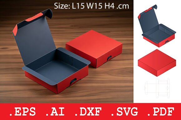 Tuck Front Square Gift Box: Adhesive-Free Packaging